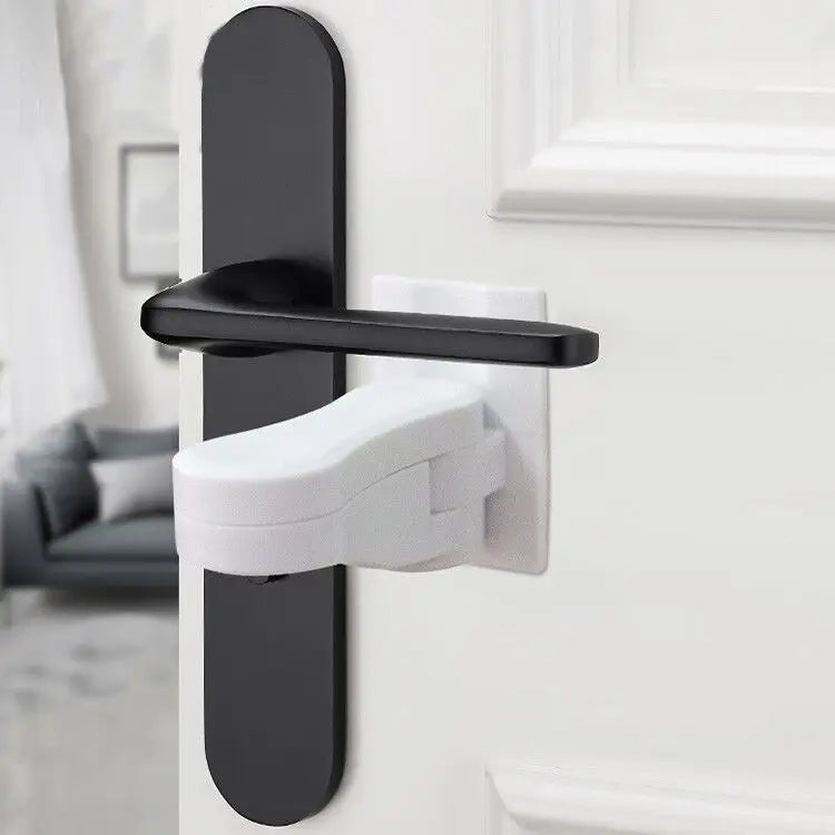 Child Safety Door Lever Lock Adhesive Protection Latch