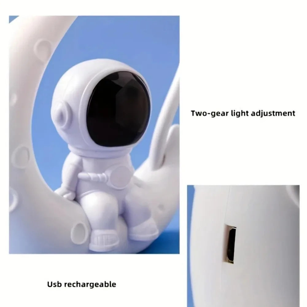 Moon Astronaut LED Night Light Desk Lamp